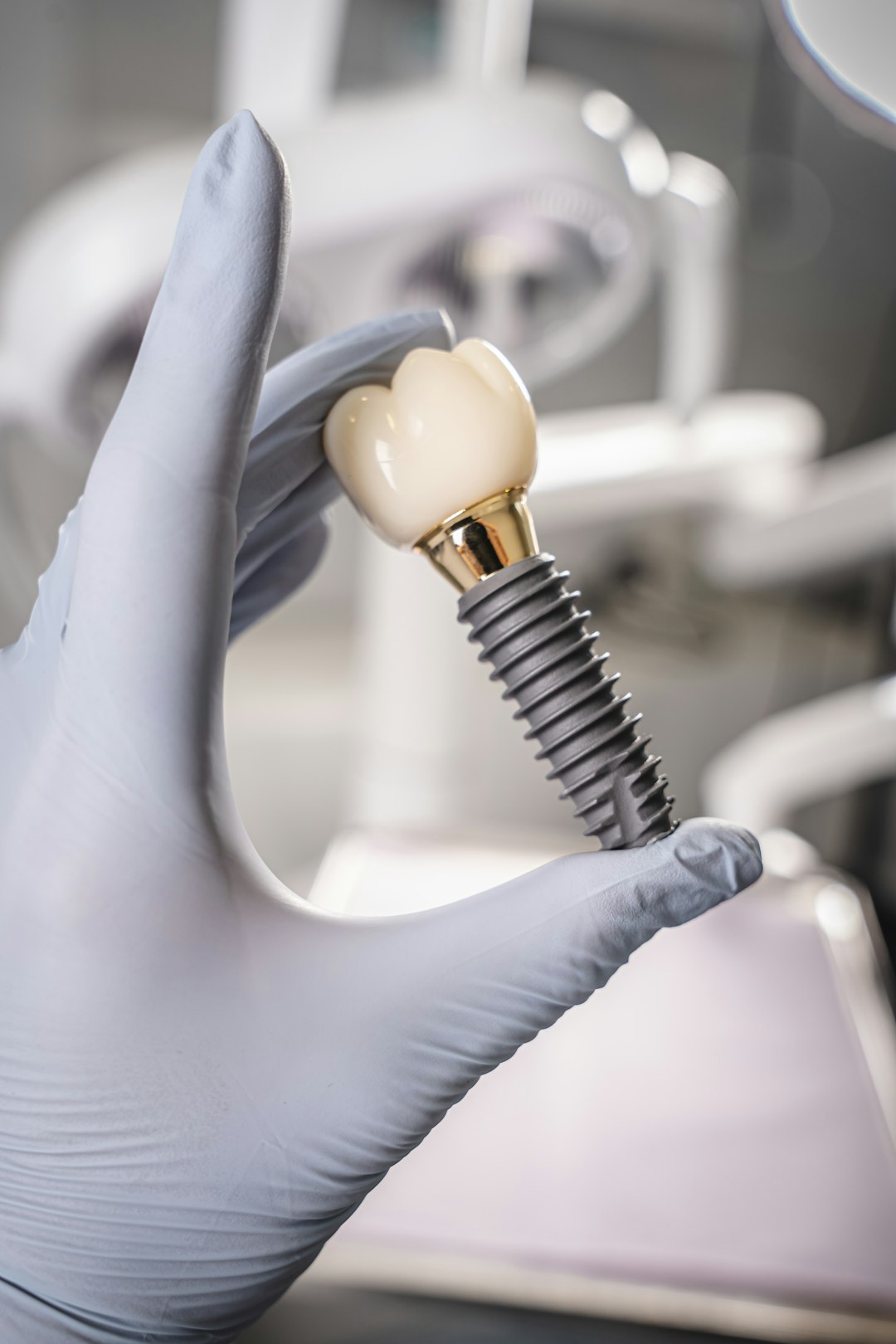 Titanium dental implant fixture and precision ceramic crown